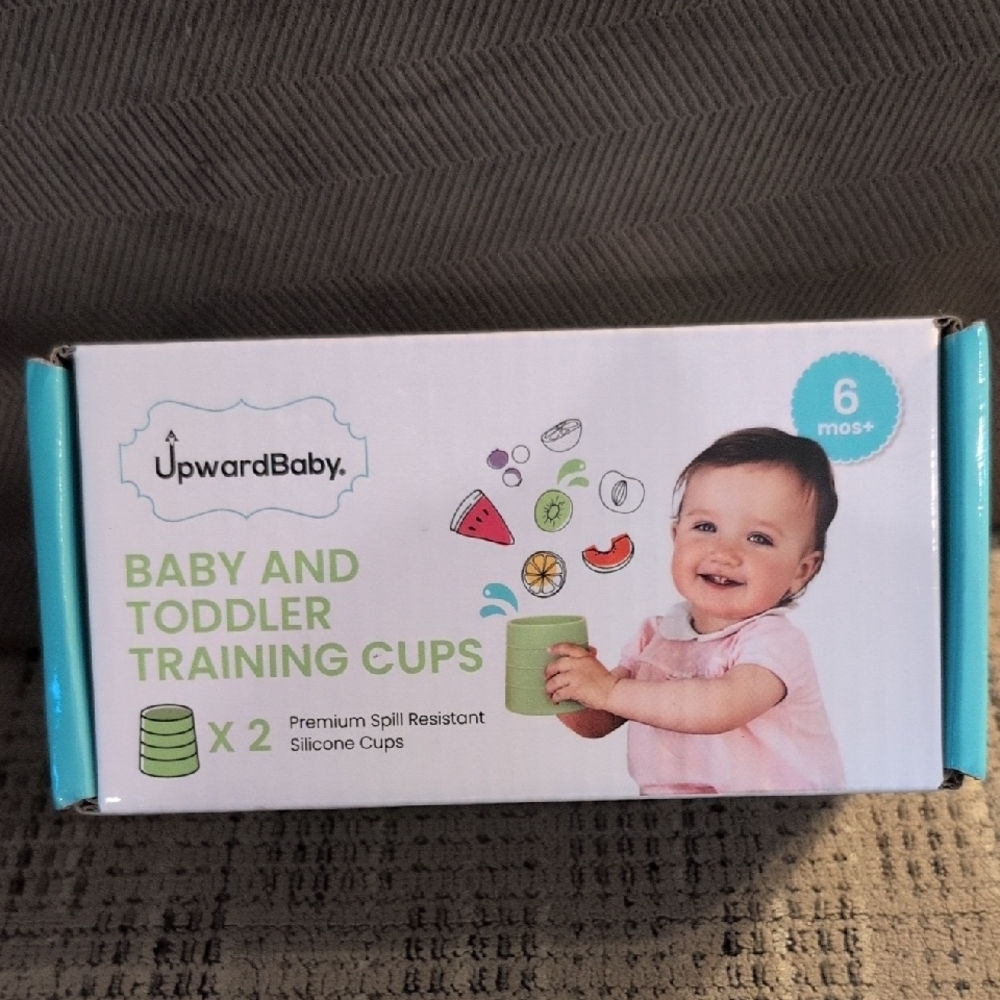 Green Baby and Toddler Training Cups